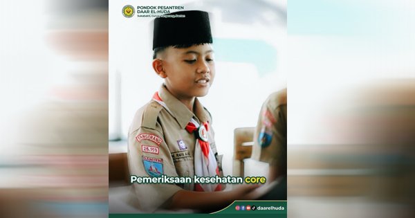 Pemeriksaan Kesehatan Santri Bersama Puskesmas Curug