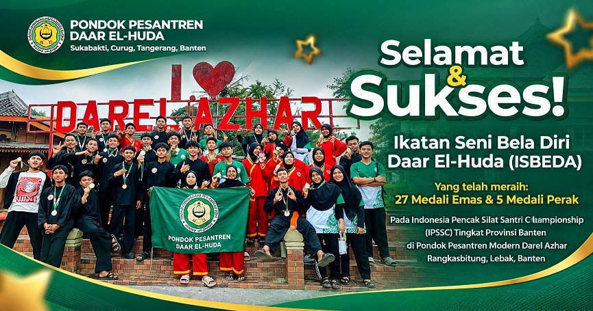 ISBEDA Daar El-Huda Borong 32 Medali di Kejuaraan Pencak Silat Provinsi Banten